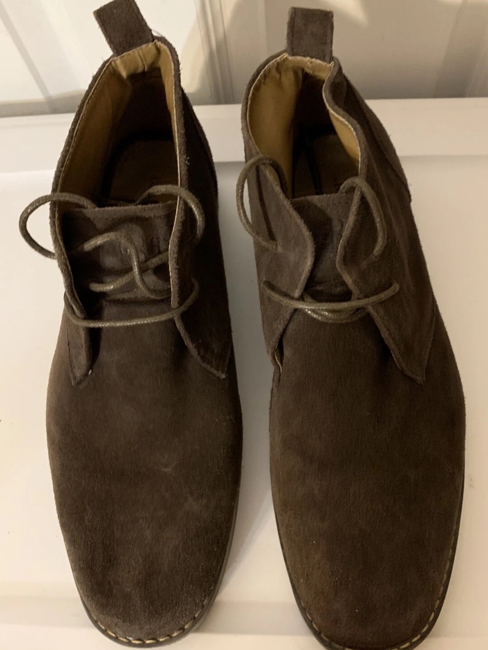 GH BASS Boots Mens 11.5D Pearce‎ Brown Chukka Ankle Hipster Suede Desert Boots